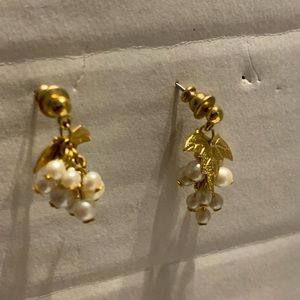 Vintage Gold Tone Post Earrings